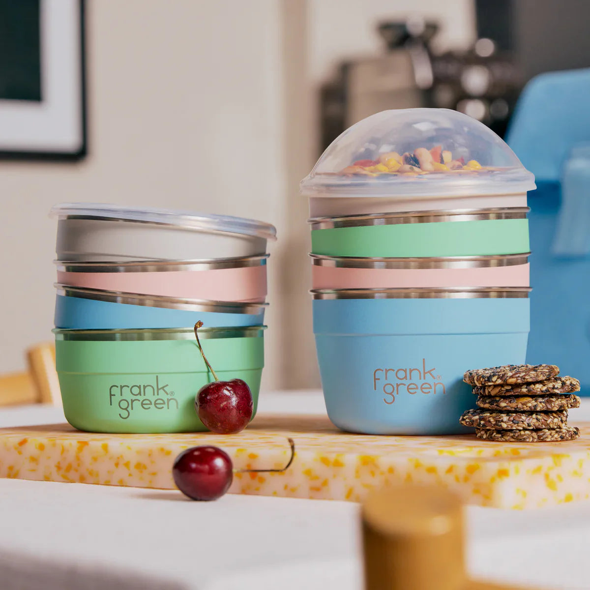 Snack and stack in style with To Go Bowls. They’re a portable, convenient, customisable and colourful addition to your everyday. Compatible with Flat Lid and Dome Lid for those who are always on-the-go.