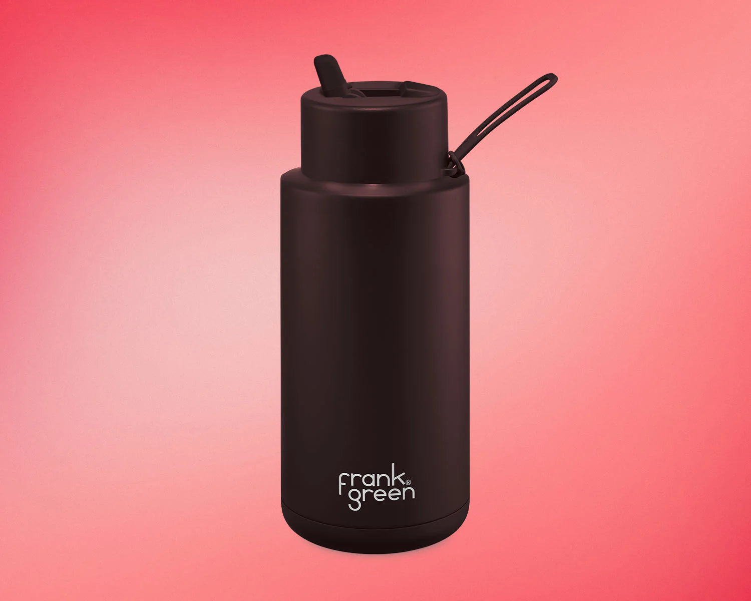 Ceramic Reusable 1 ltr Bottle with Straw - Chocolate