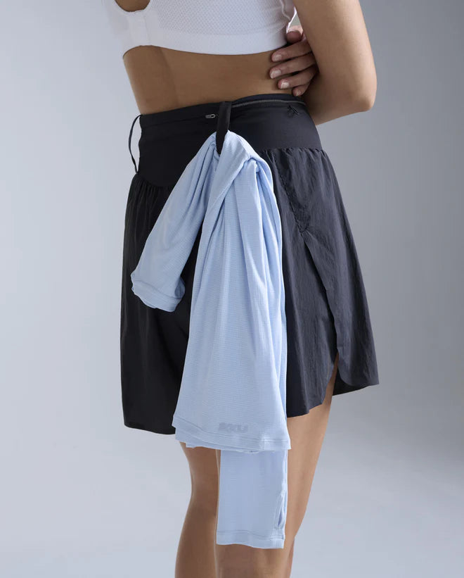 Run freely with everything you need close by. Providing coverage without compromise, the Aero Trail 5 Inch Shorts combine lightweight stretch fabric with a bonded waistband and mesh pocketing for fast-access storage.