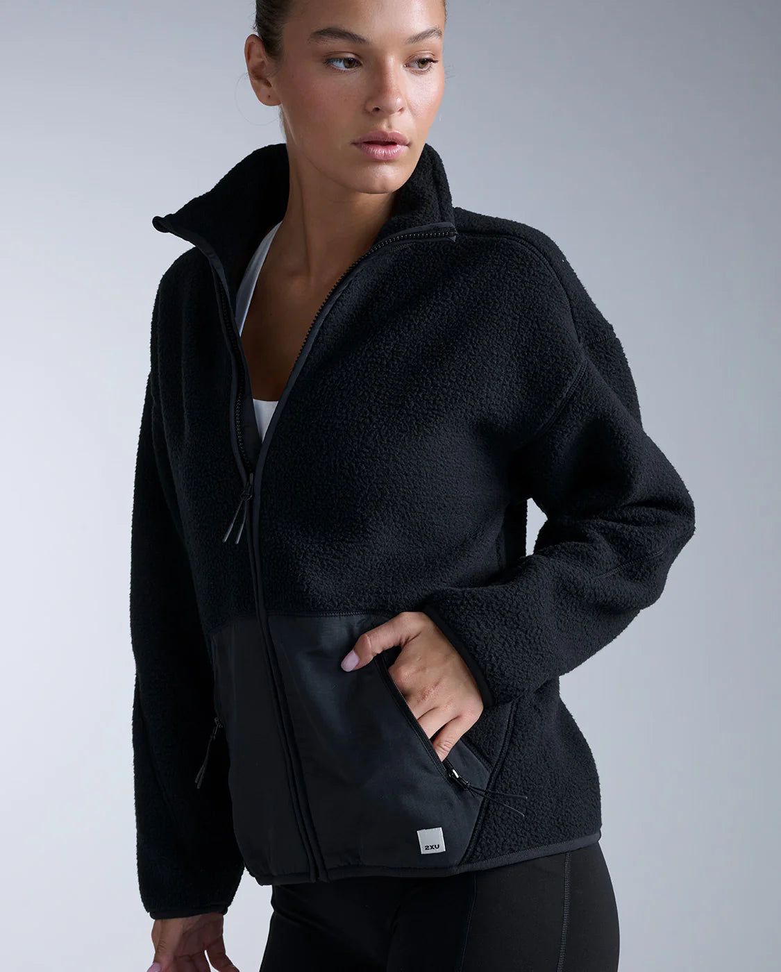 Sherpa Zip Fleece - Black