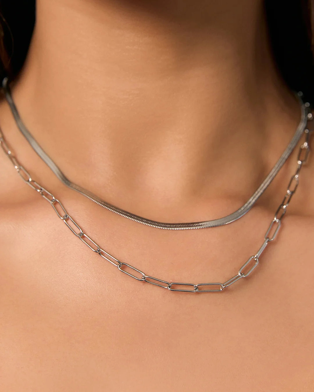 Sophisticated snake chain stacking made simple with the Sylvia Necklace. Complimenting any and every look, Sylvia is a staple in anyone's wardrobe, pairing perfectly with all your other favourite styles.