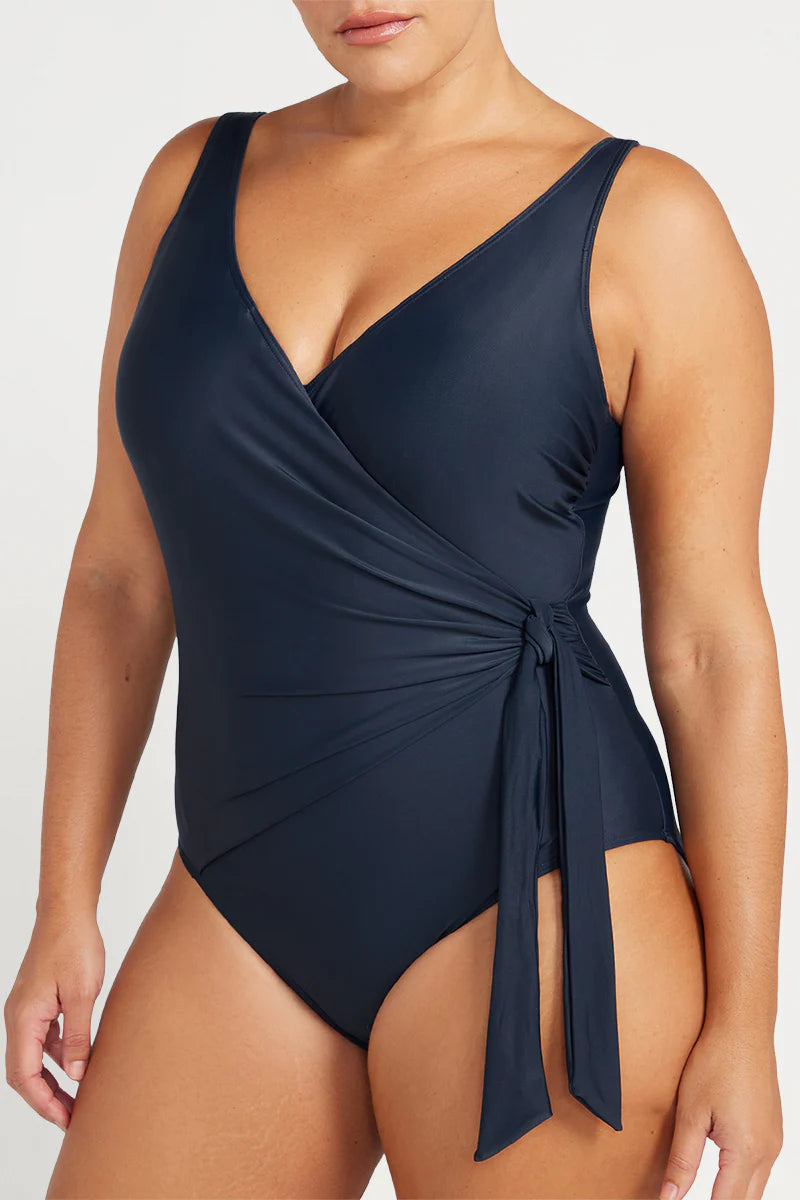 Hues Hayes D / DD Cup Underwire One Piece - Navy