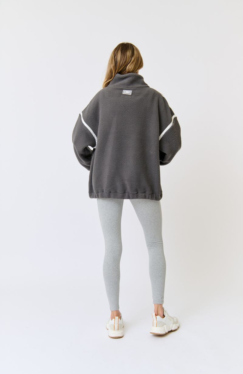 Didi Pullover - Charcoal/White