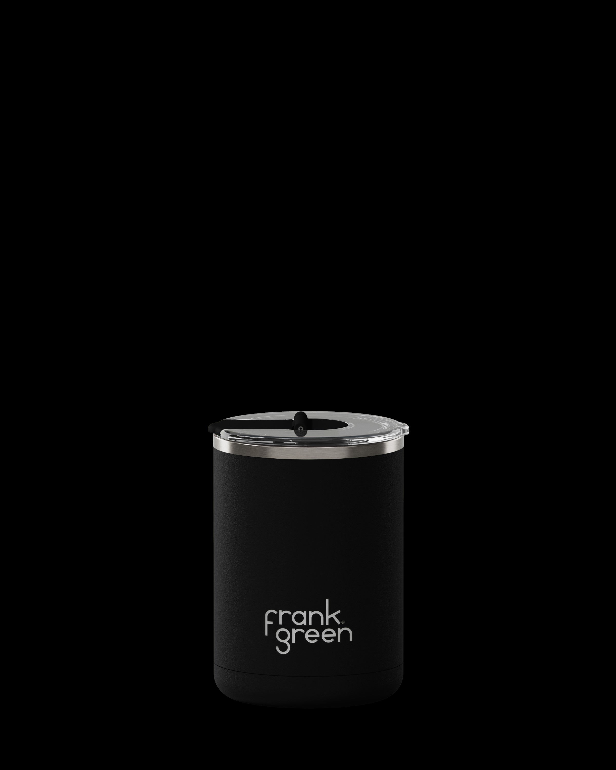 Ceramic Coffee Cup with Hinged Lid - Midnight