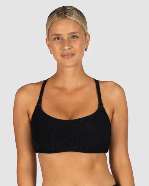 Adjustable and convertible straps
Soft, Removable soft cups
Boning support
Inner lycra cup support
Clip back
Crinkle Fabric
Fabric: 93% Polyamide / 7% Elastane
Fabric: Made in Italy
Designed and Made in Australia
