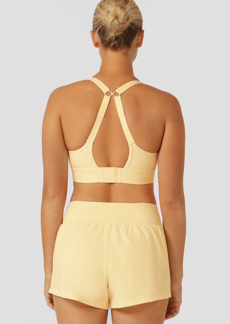 Amy Maximum Support Sports Bra - Lemon Cream