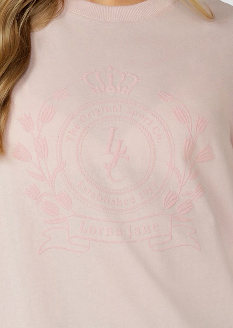 Chalet Relaxed T-shirt- Pale Peony