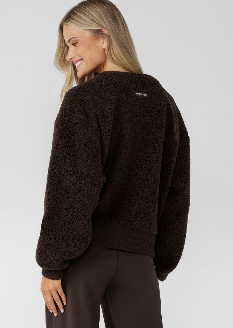 Field Teddy Cardigan - Volcano