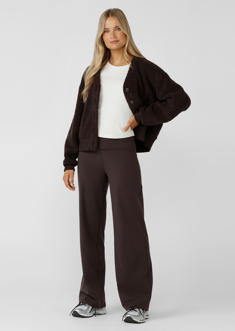 Field Teddy Cardigan - Volcano
