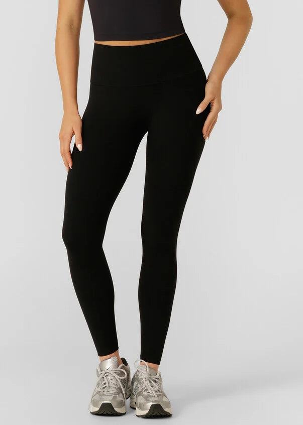 Meet your new summer workout essential: the Liberty Ankle Biter Leggings. Engineered in Bliss, our new sweat-wicking active fabric, these leggings are designed with lightweight breathability in mind. Complete with a soft fold waistband for stomach support, a discrete back phone pocket, and no front seam for added comfort, these leggings are perfect for yoga, Pilates, and other favourite studio workouts.