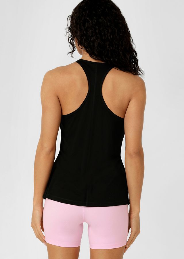 Lightweight Layering Wardrobe Essential
Relaxed Long Line Silhouette
Racerback design for easy laying over most bras
Heritage Embroidered Logo