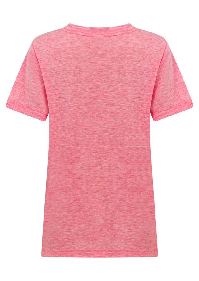 Lotus T-Shirt - Vivid Pink Marl