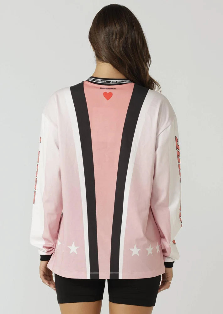 Make a statement with the Moto Club Long Sleeve T-shirt. Designed with a motocross jersey inspired relaxed fit silhouette and limited edition logo print design, this long sleeve cotton t-shirt is the perfect piece to elevate your athleisure look.