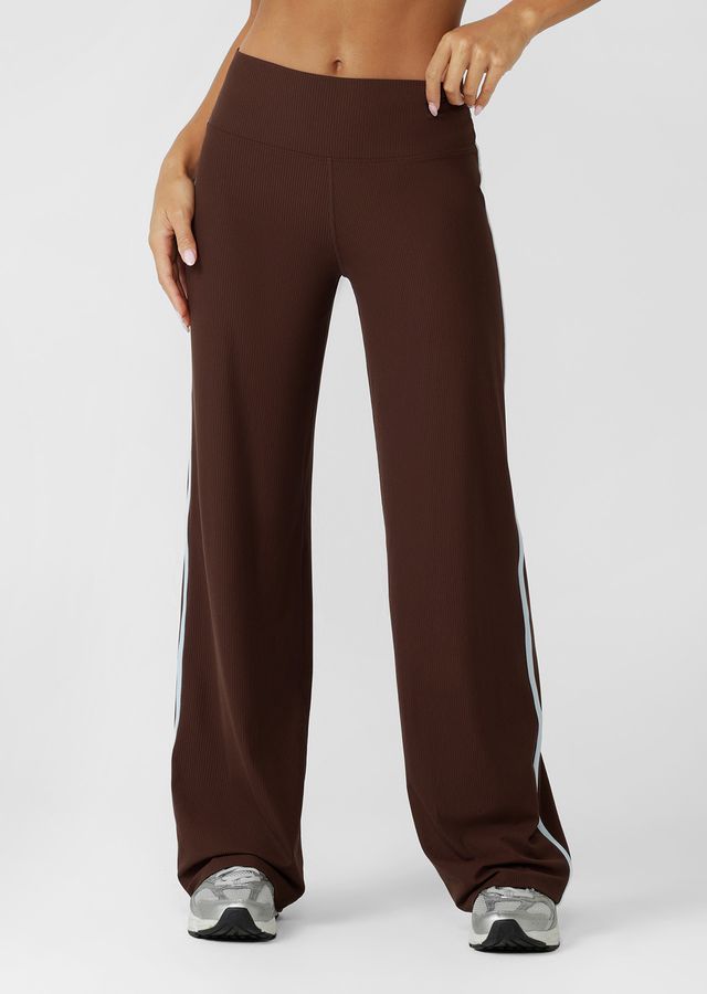 Starstruck Luxe Active Rib Pants - Espresso