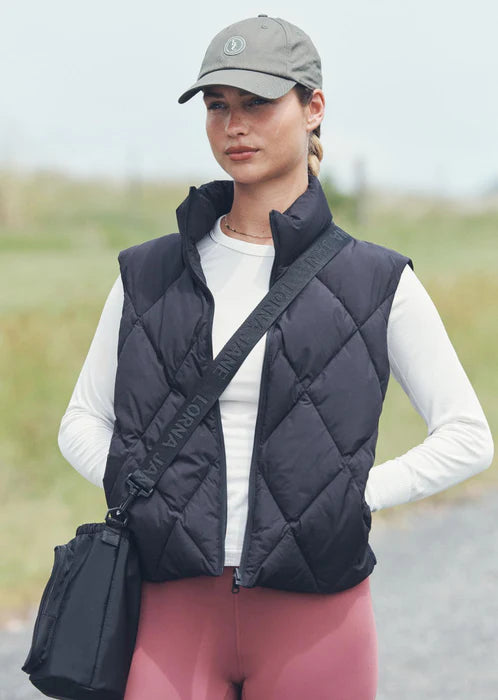 Winter Warmth Reversible Puffer Vest - Black