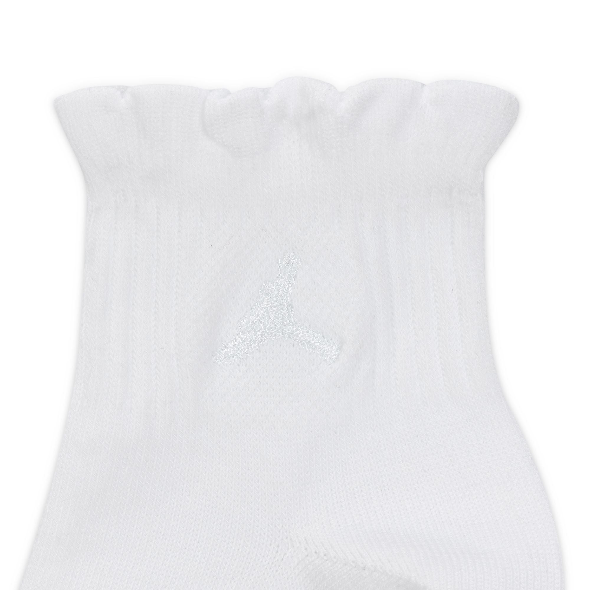 Complement your fit with these ankle socks, made of a core poly blend with lettuce trimmed cuffs. A ribbed arch support band gives you that extra-supportive feel.
