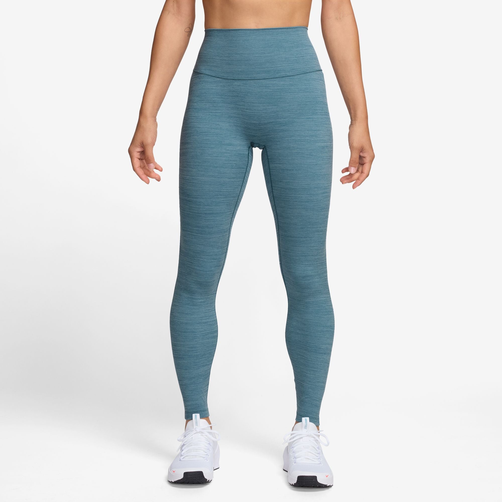 Nike One Seamless Front High-Waisted Full-Length Leggings - Smokey Blue