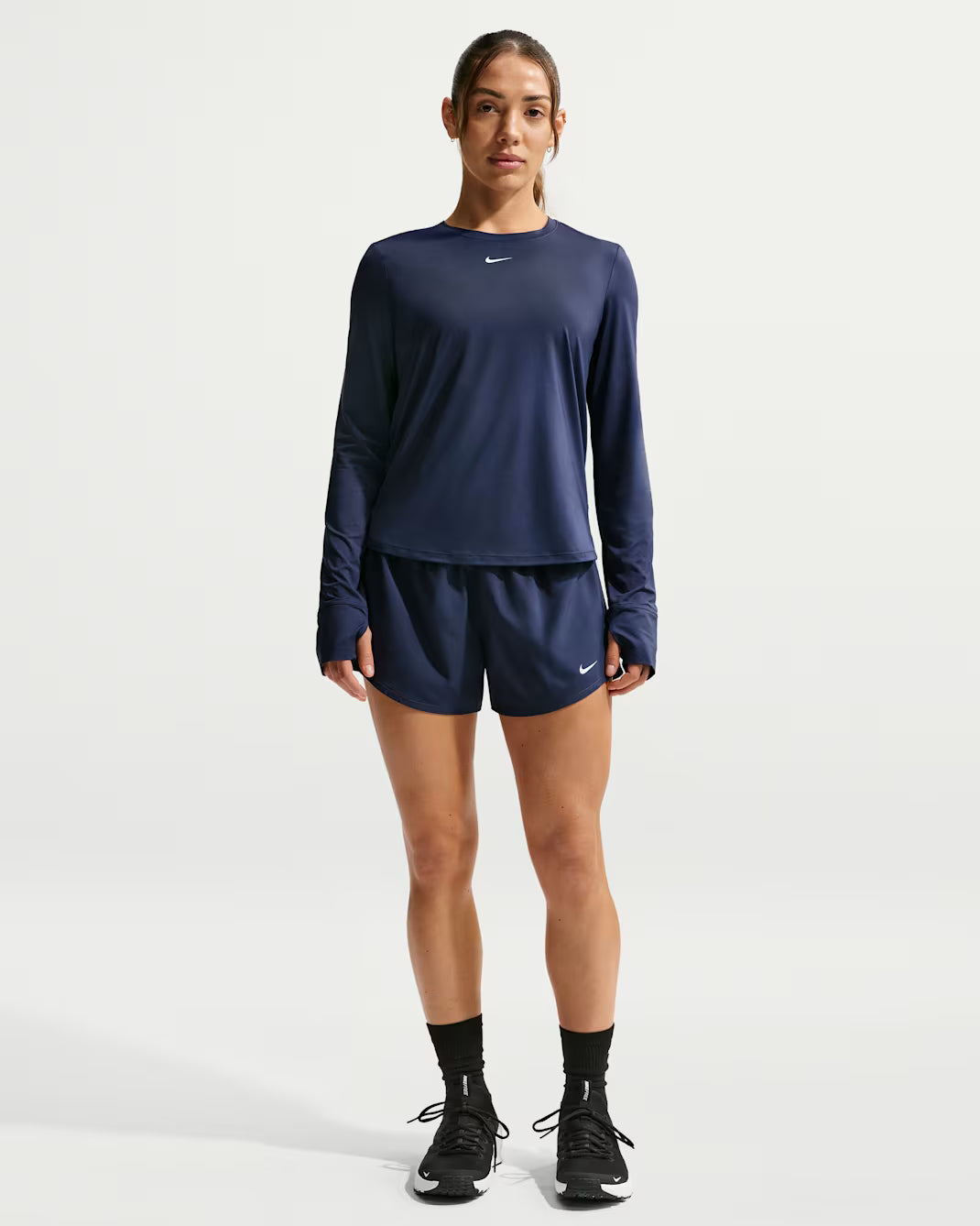 Nike One Classic Dri-FIT Long-Sleeve Top - Midnight Navy