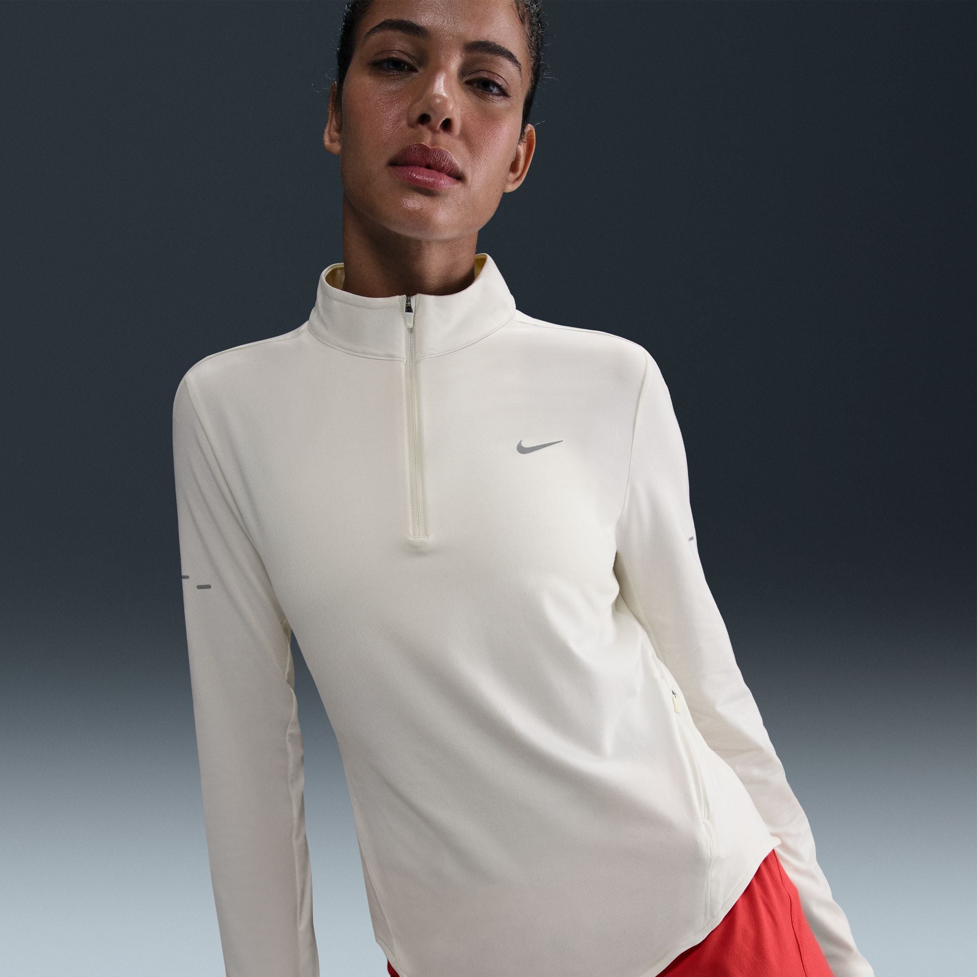 Nike Swift Women's Dri-FIT UV 1/4-Zip Running Top Sail