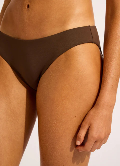 Seafolly Collective Hipster Bikini Pants - Dark Chocolate