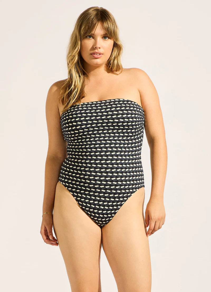Mala DD Bandeau One Piece - Black