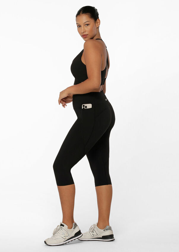 Amy Phone Pocket 3/4 Tech Leggings