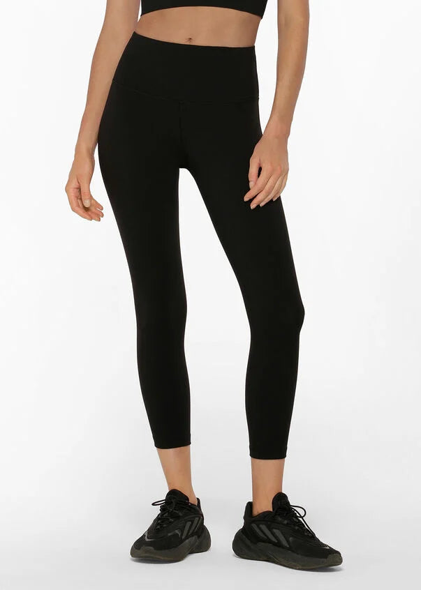 Lotus No Chafe Ankle Biter Leggings - Black