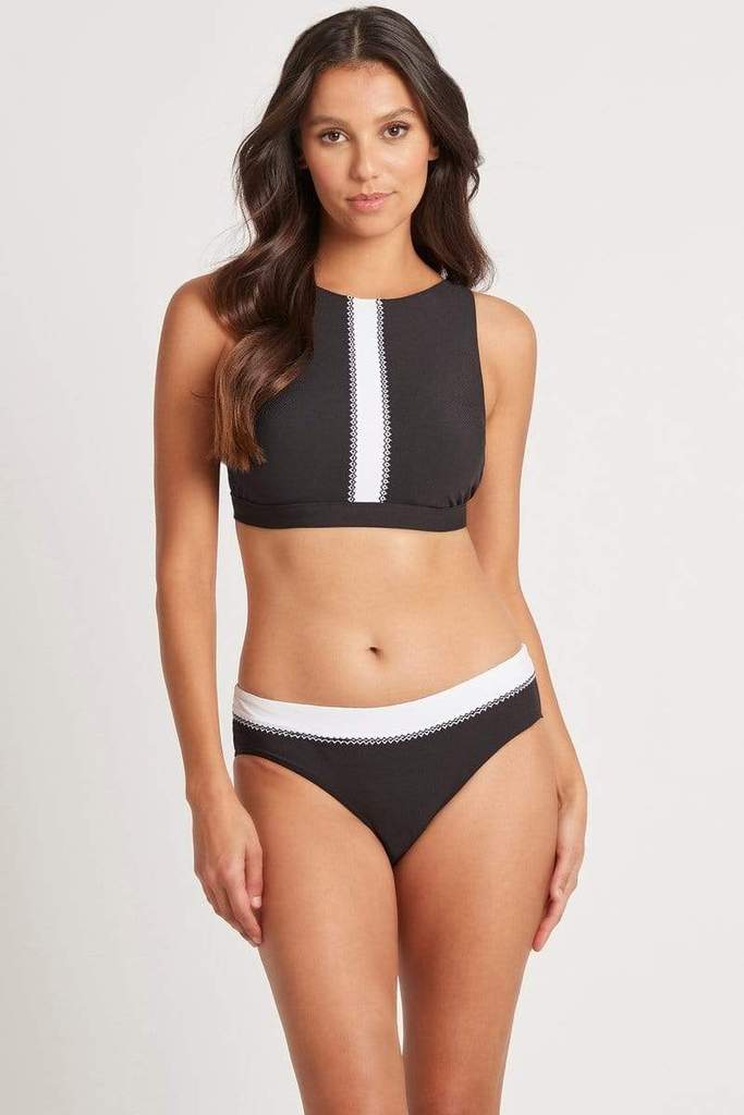 Valentina Mid Band Bikini Pant with Embroidery