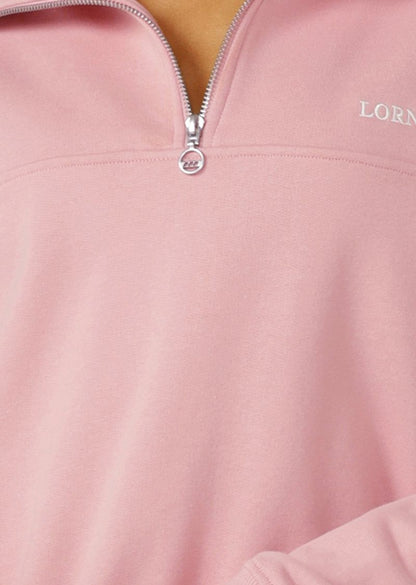 Streamline Quarter Zip Sweat  - Dusty Rose