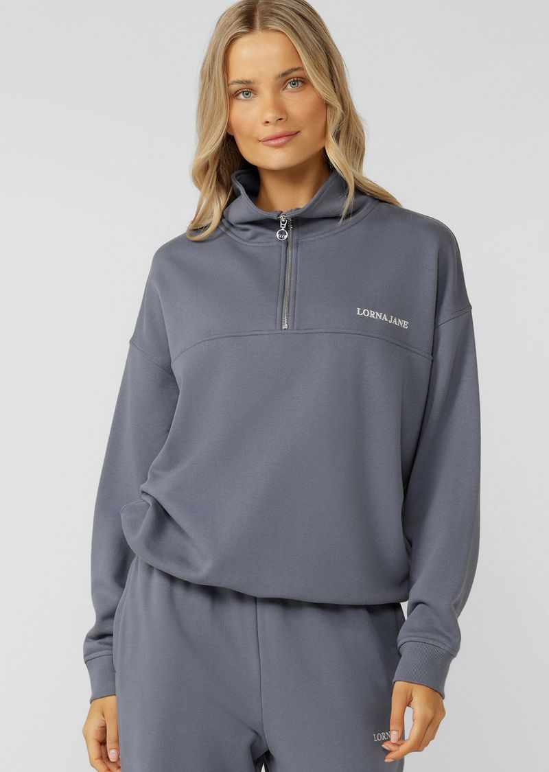 Streamline Quarter Zip Sweat  - Shadow