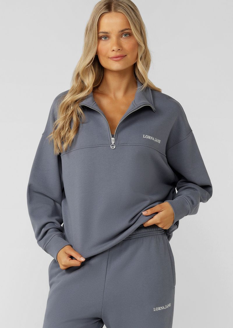 Streamline Quarter Zip Sweat  - Shadow
