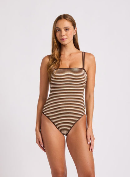 Horizons DD Bandeau One Piece - Mocha