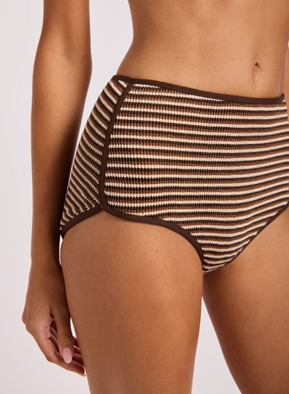 Horizons High Waisted Bikini Bottom - Mocha