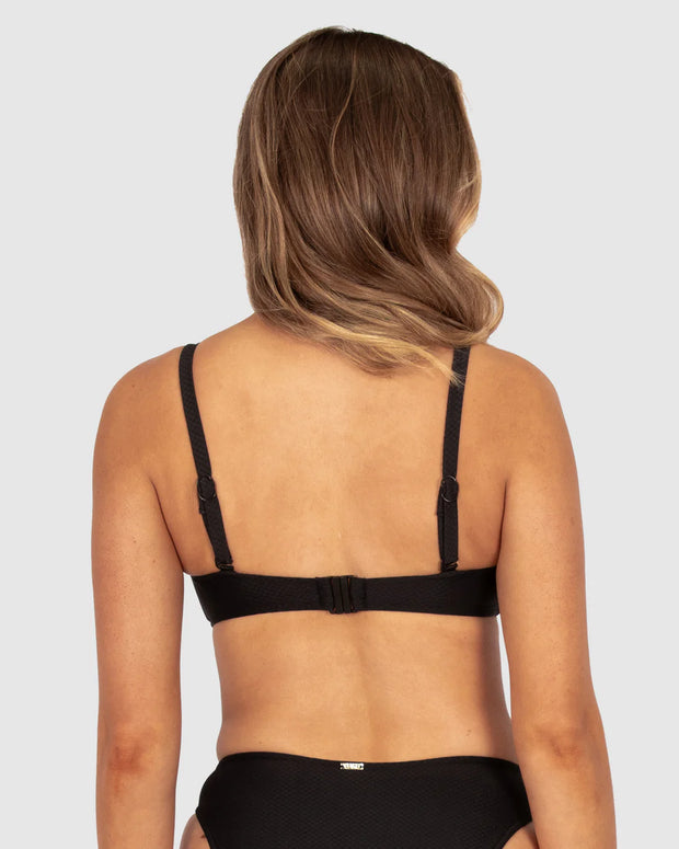 Rococco Luxe D-E Bikini Top - Nero