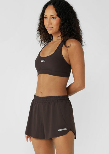 Supportive Elastic Hem band provides High Support
Supportive Racerback Silhouette that Clears the Shoulder Blades
Mesh Panelling for Added Ventilation
Removable Padding for Shape and Support
Iconic Logo