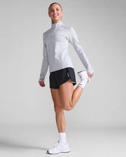 Soft and smooth coverage that can be worn on its own or as an extra layer, the Aero 1/2 Zip has a lightweight breathable mesh back and is easily adjusts at the neck and sleeves so you can stay comfortable as you heat up or cool down.