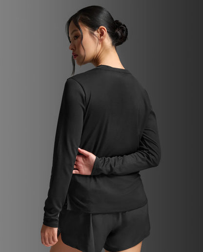 Combining a double-knit sweat-wicking body and a lightweight breathable mesh back, the Aero Mesh Long Sleeve keeps you fresh and cool so you can perform in comfort.