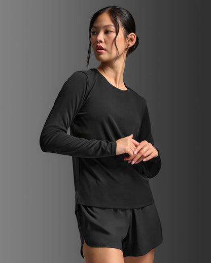 Combining a double-knit sweat-wicking body and a lightweight breathable mesh back, the Aero Mesh Long Sleeve keeps you fresh and cool so you can perform in comfort.