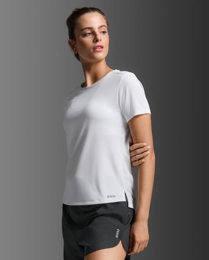 Combining a double-knit sweat-wicking body and a lightweight breathable mesh back, the Aero Mesh Tee keeps you fresh and cool so you can perform in comfort