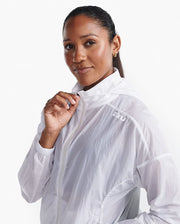 Made from a semi-translucent lightweight, paper-touch ripstop, the Aero Windbreaker is water-resistant, packable and ready-to-layer for a perfect blend of style and function.  Model Measurements: Height: 172 cm, Bust: 80 cm, Waist: 66 cm, Hips: 81 cm.  Model wears a small