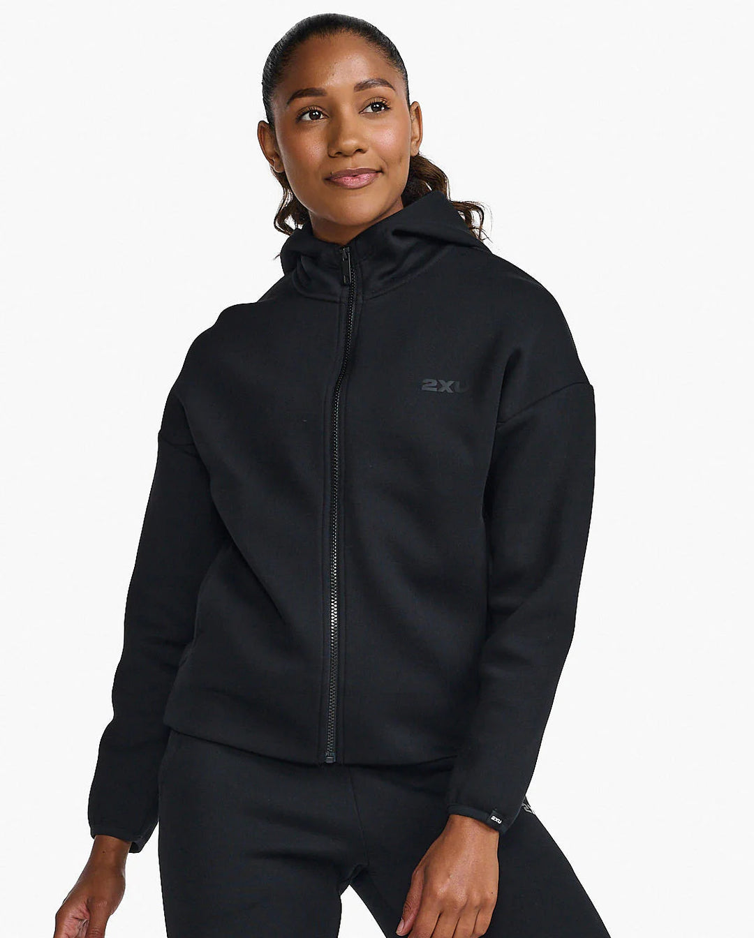 Full zip hoodie black discount