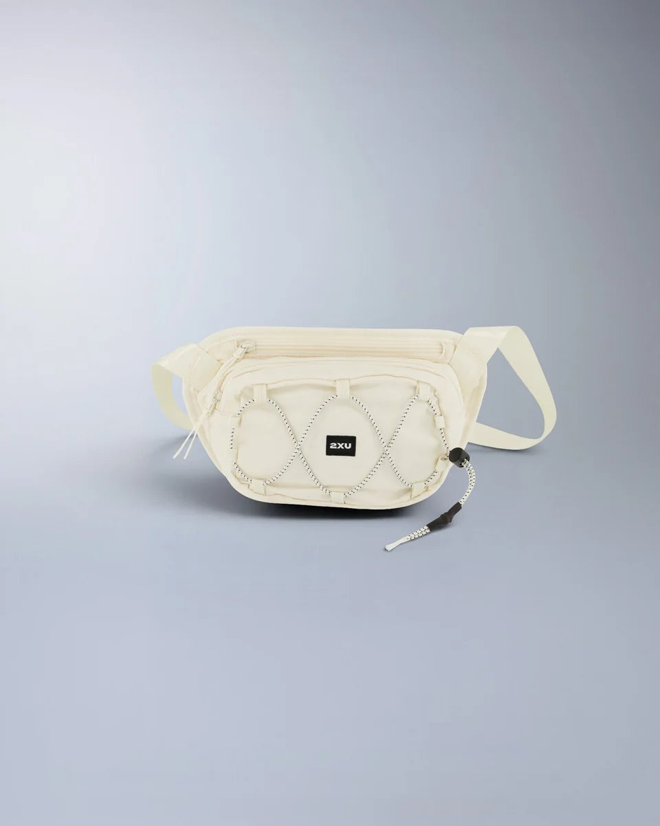 1. Cross body bag
2. Durable ripstop fabric which is abrasion and water resistant
3. Main zip compartment for larger items with mesh pocket and lobster claw keychain
4. Back zip pocket for smaller items you want quick access to
5. Bungee cord to loop garments or gym towel through
6. Padded backing with adjustable strap provides comfortable wear and versatile styling options