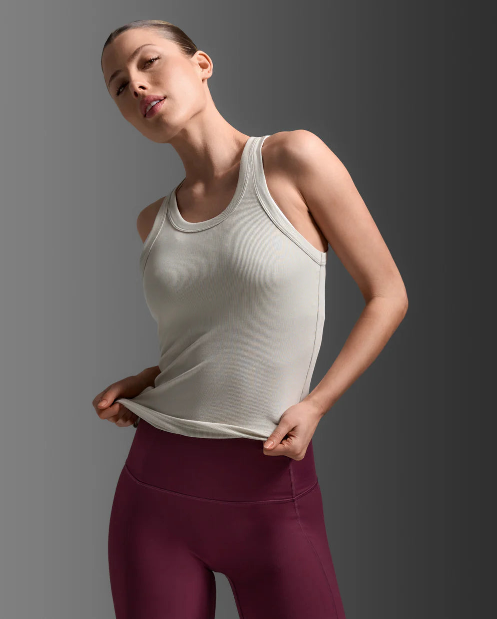 Providing exceptional modal softness and breathability, the Fluid Ribbed Tank is sweat-wicking and durable making it up for a workout or down to chill.