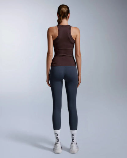The Fluid Modal Ribbed Tank finds the sweet spot between comfort and control, with a smooth, stay-put fit, whether you’re working out or winding down at home.