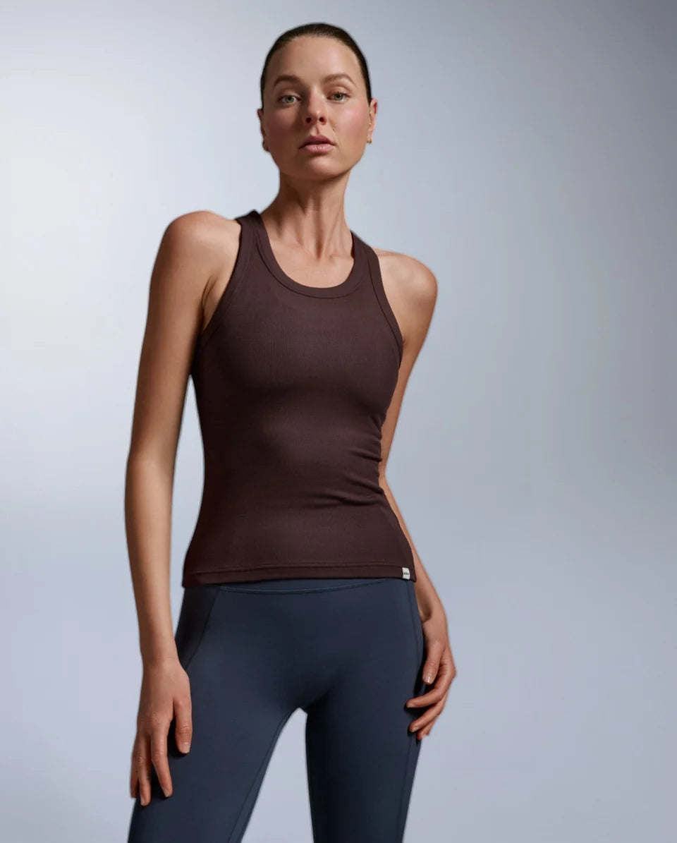 The Fluid Modal Ribbed Tank finds the sweet spot between comfort and control, with a smooth, stay-put fit, whether you’re working out or winding down at home.
