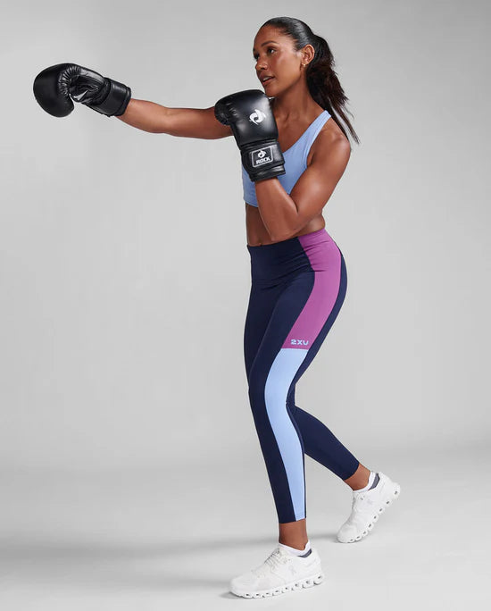 Form Spliced Hi-Rise Compression Tights Made with contrast panels down the outside of each leg, the Form Spliced Hi-Rise Compression Tights offer a drop-in mesh pocket at the hip and will allow you to stretch and move without limits.