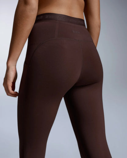 Form Stash Hi-Rise Compression Tights with Pockets - Bark