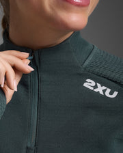 Ignition Hyper-Haptic 1/4 Zip Top - Dark Sage