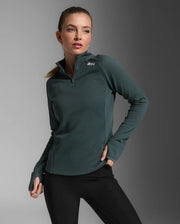 Ignition Hyper-Haptic 1/4 Zip Top - Dark Sage