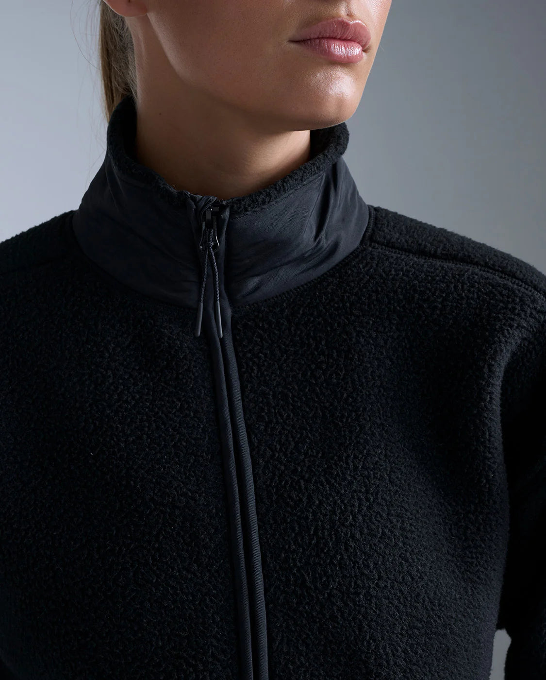 Sherpa Zip Fleece - Black